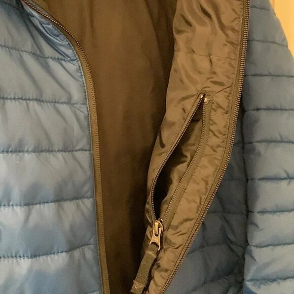 Duluth Trading Alaskan Hardgear Puffer Jacket Coat Men’s Large Blue Pockets - Picture 4 of 6
